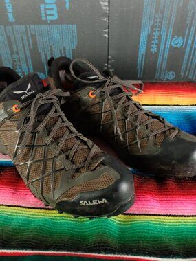 Salewa Wildfire Gtx Approach Shoes Mens 13 Brown Trail Running Pomoca Gore Tex